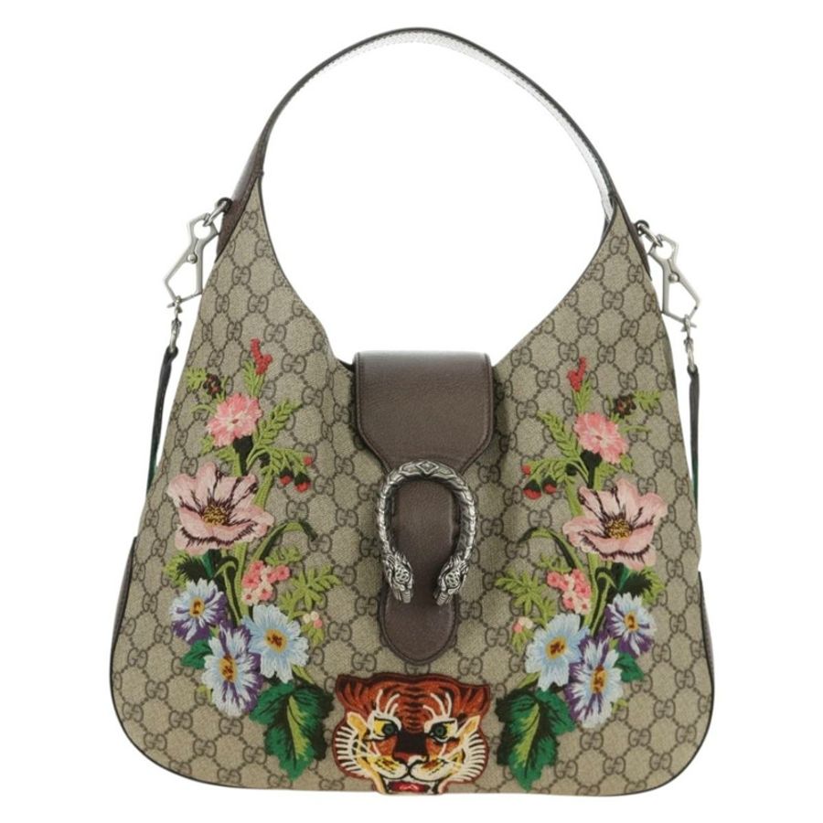 【日本直送】GUCCI GG Supreme Dionysus Web Sherry Line Bag PVC Beige 446687 Auth 184731SAM-12