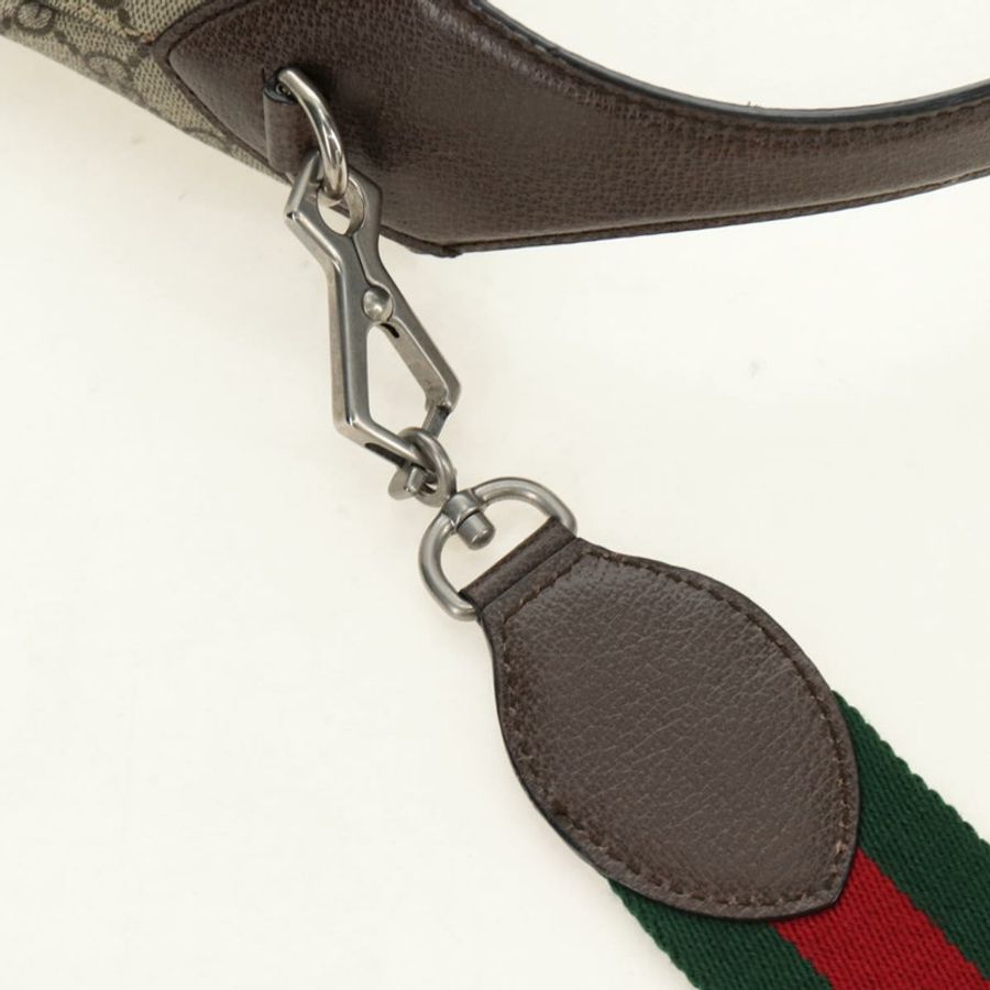 【日本直送】GUCCI GG Supreme Dionysus Web Sherry Line Bag PVC Beige 446687 Auth 184731SAM-14