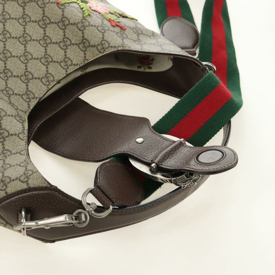【日本直送】GUCCI GG Supreme Dionysus Web Sherry Line Bag PVC Beige 446687 Auth 184731SAM-27