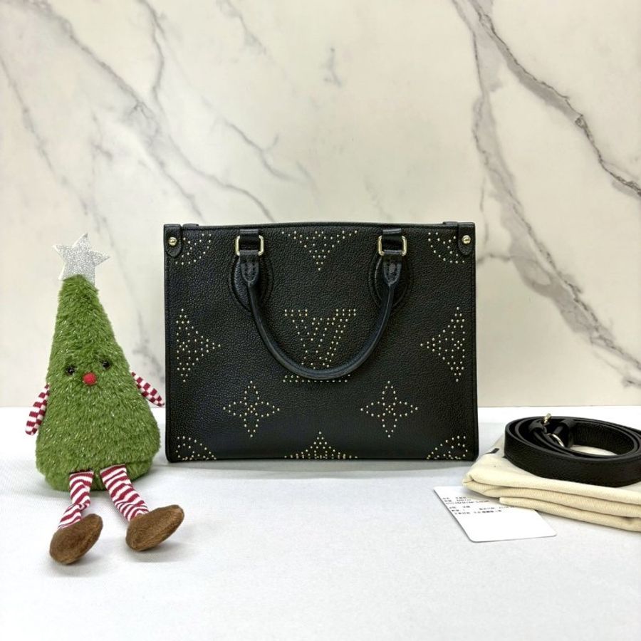LV OnTheGo PM黑色金釘手提包-0