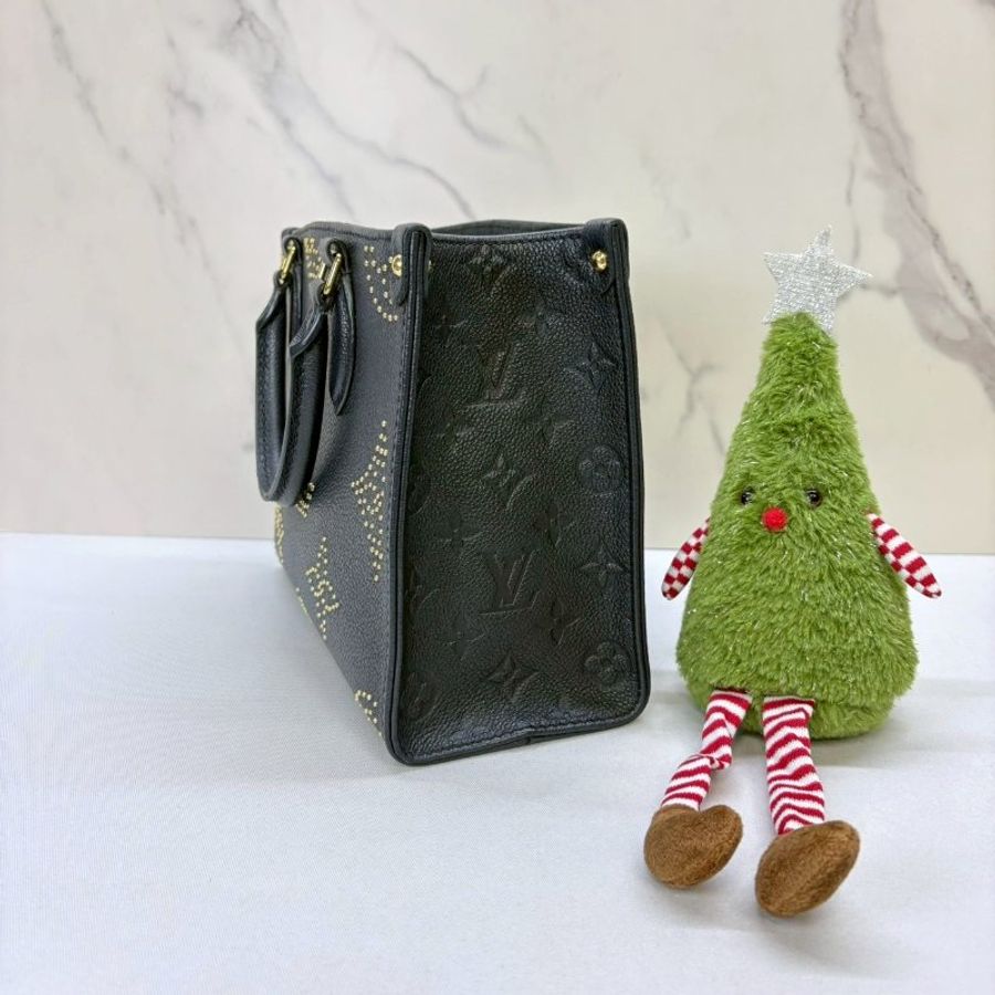 LV OnTheGo PM黑色金釘手提包-2