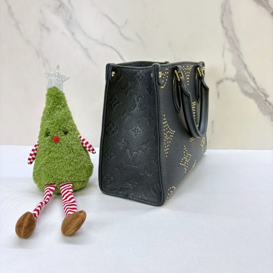 LV OnTheGo PM黑色金釘手提包-3