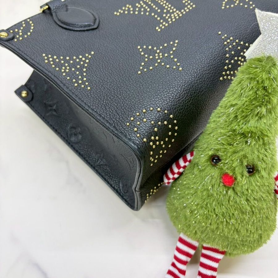 LV OnTheGo PM黑色金釘手提包-8