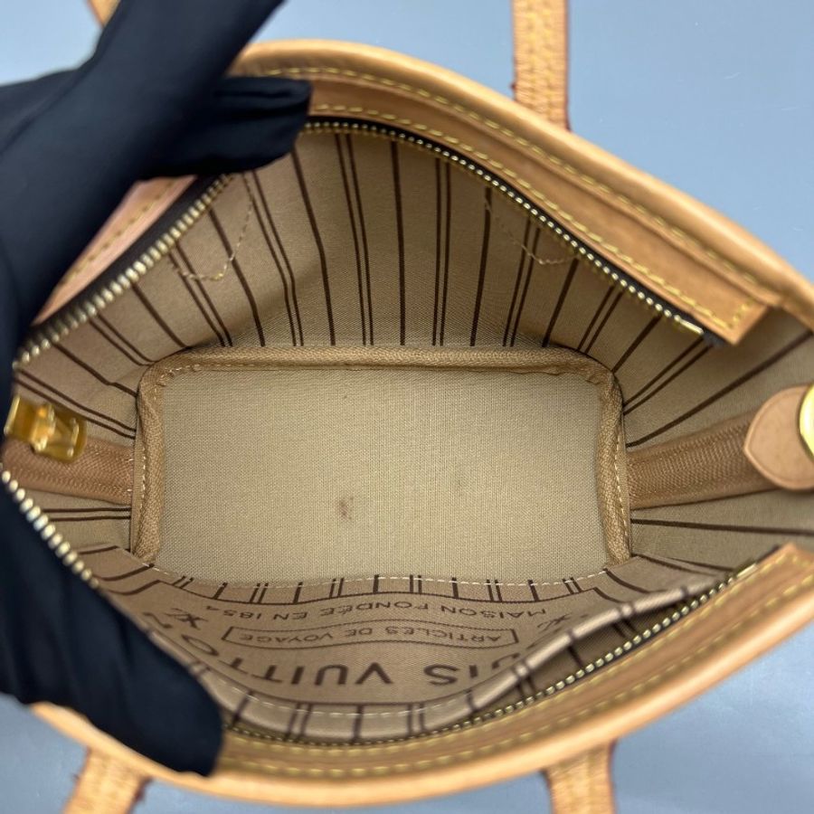 97新 二手LV路易威登neverfull bb老花晶片款-6