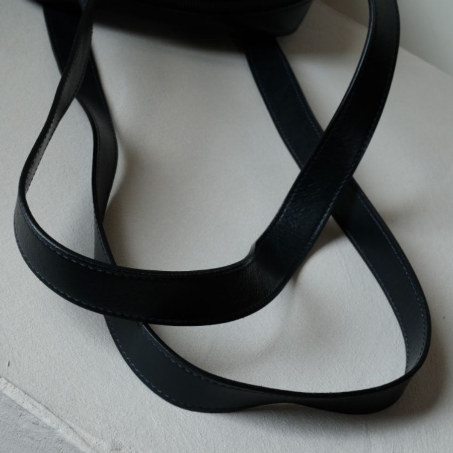 CELINE Vintage 1980s  絕版稀有 墨藍box小牛皮 鍍金星球包-5