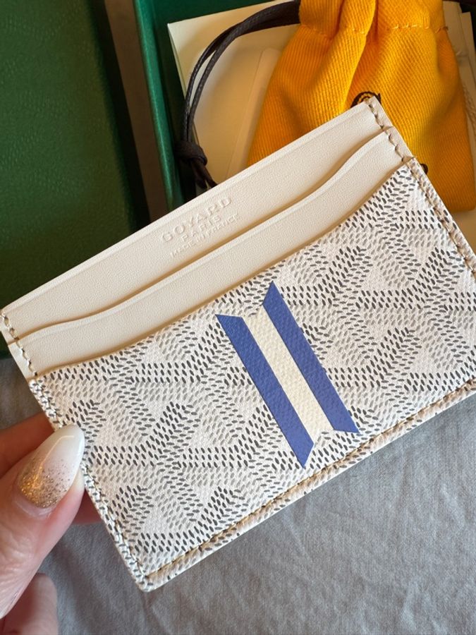 GOYARD 白色限量卡夾 全新-0