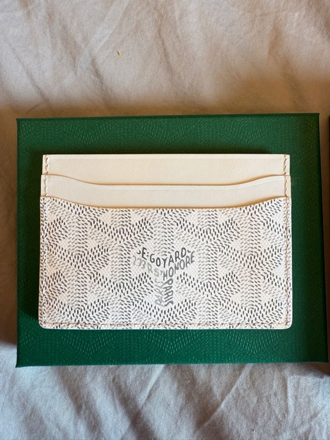 GOYARD 白色限量卡夾 全新-2