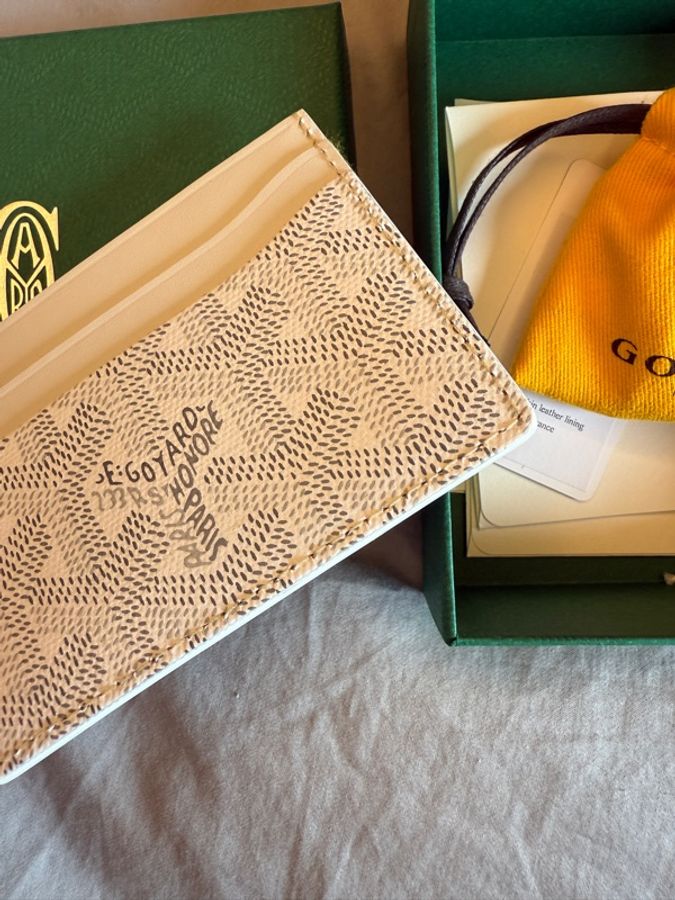 GOYARD 白色限量卡夾 全新-4