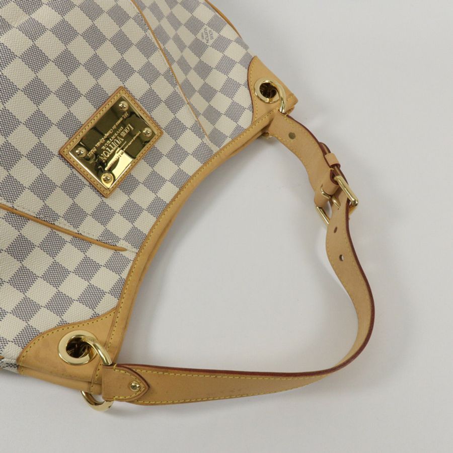 LOUIS VUITTON Damier Azur Galliera PM肩背袋-9
