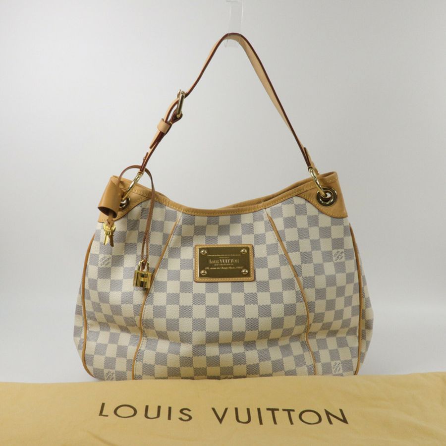 LOUIS VUITTON Damier Azur Galliera PM肩背袋-10