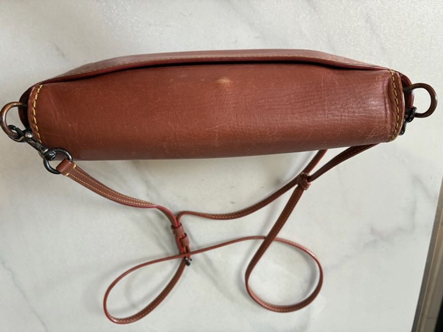 ⏰最終特價品⏰👜Coach Dinky👜棕色手套鞣製皮革手袋背包-26