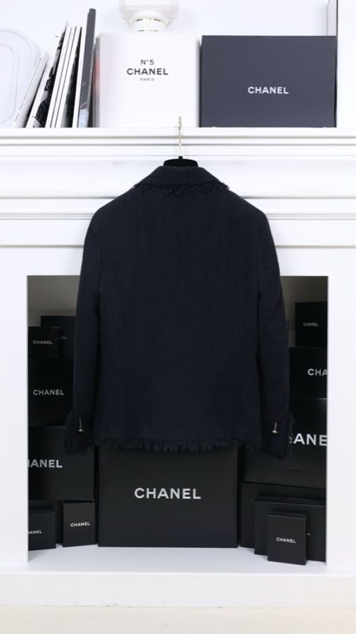 Chanel 04年流苏滚边两口袋外套-1