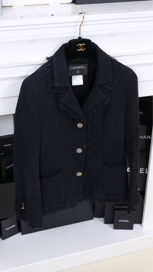 Chanel 04年流苏滚边两口袋外套-3