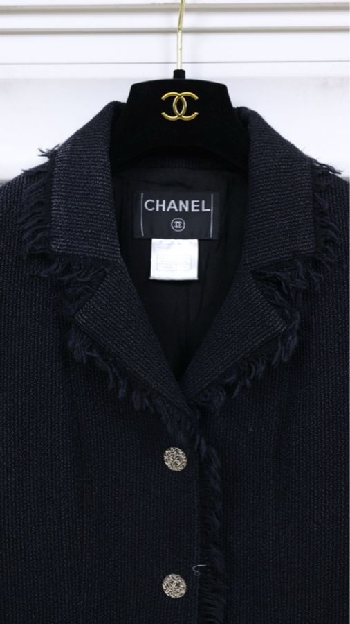 Chanel 04年流苏滚边两口袋外套-5