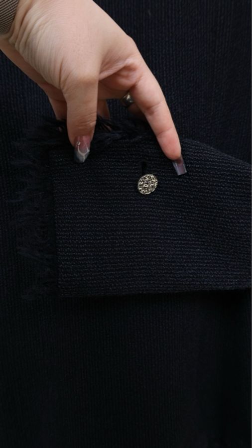 Chanel 04年流苏滚边两口袋外套-11