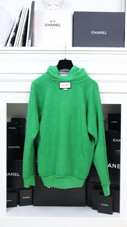 Gucci绿色兔子图案卫衣-5