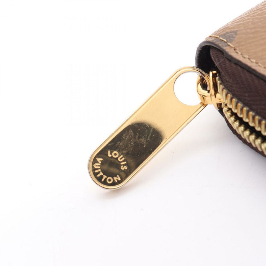 路易威登 Zippy Around 長版皮夾 M82444 Monogram Reverse 帆布二手-5