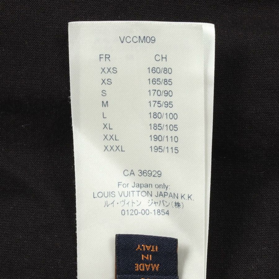 路易威登 Monogram Gradient T 卹 RM202 NPG HJY77W 純棉 黑色 二手 #XS-5