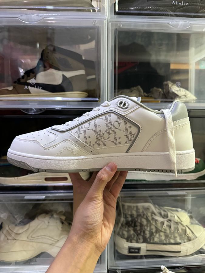 Dior B27 Eu45 灰白低筒-1
