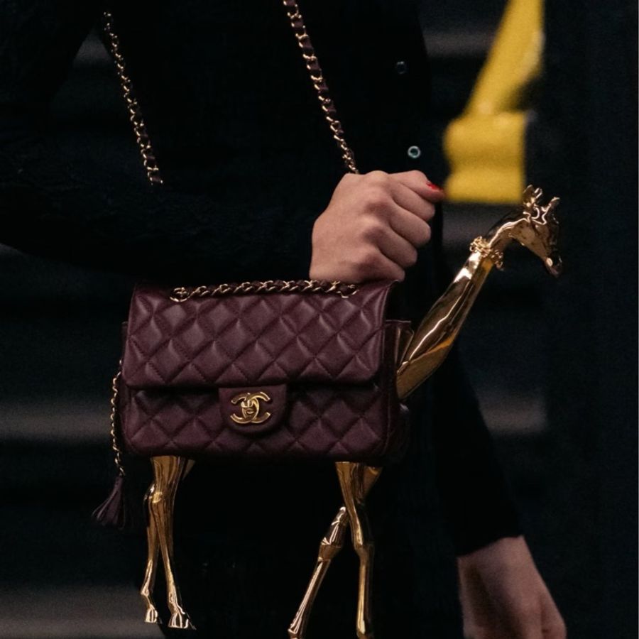 Chanel • 經典葡萄紫羊皮金釦Cf 20 大全配🈶購證-1