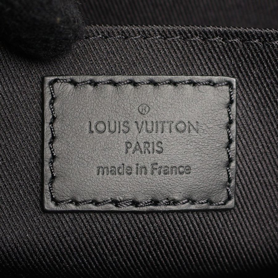 LOUIS VUITTON LV 路易威登 Montsouris 郵差包 PM 肩背包 黑色 原花帆布 M12519-4