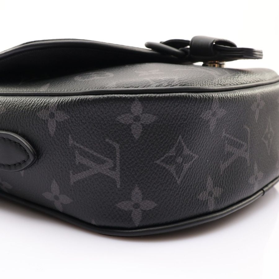 LOUIS VUITTON LV 路易威登 Montsouris 郵差包 PM 肩背包 黑色 原花帆布 M12519-8