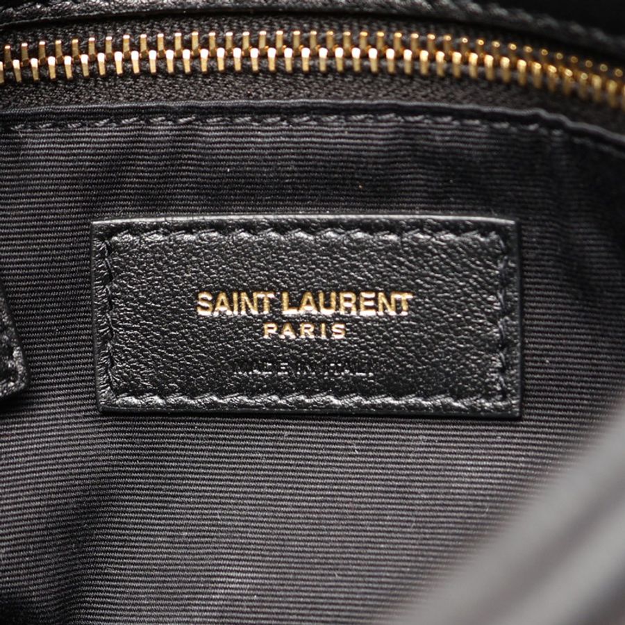 SAINT LAURENT YSL 聖羅蘭 Loulou Puffer Mini 肩背包 黑色 牛皮 620333-5