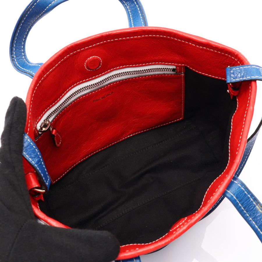 BALENCIAGA 巴黎世家 Small Barbes 兩用包 藍/多色 牛皮 671404-2