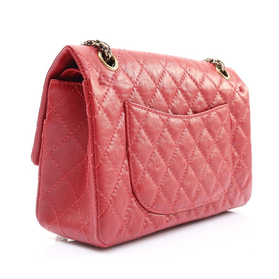 CHANEL 香奈兒 2.55 Flap 肩背包 紅色 牛皮 A37586 A37586-1