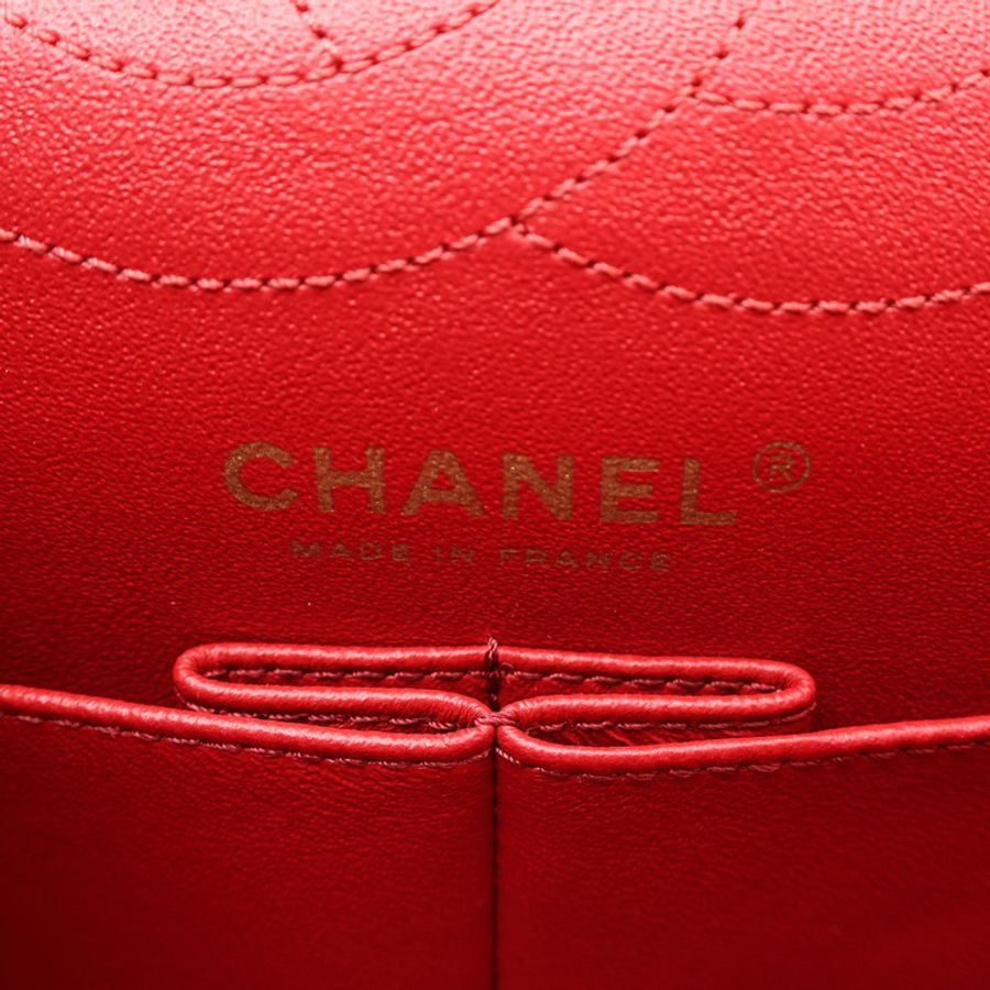 CHANEL 香奈兒 2.55 Flap 肩背包 紅色 牛皮 A37586 A37586-3