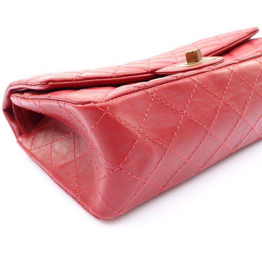 CHANEL 香奈兒 2.55 Flap 肩背包 紅色 牛皮 A37586 A37586-8