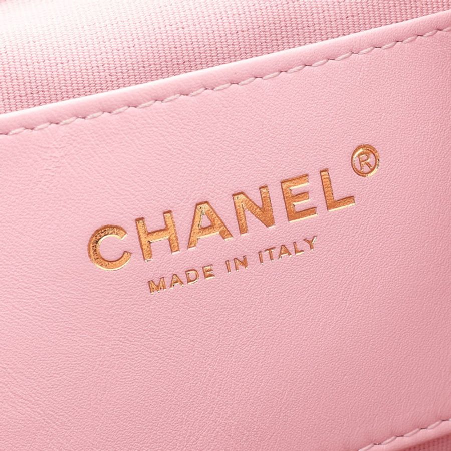 CHANEL 香奈兒 後背包 粉色 菱格紋 羊皮 AS4866-3