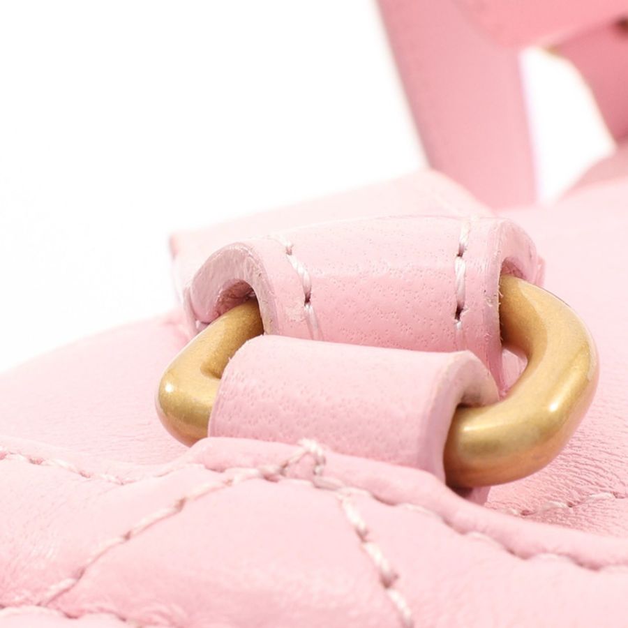 CHANEL 香奈兒 後背包 粉色 菱格紋 羊皮 AS4866-12