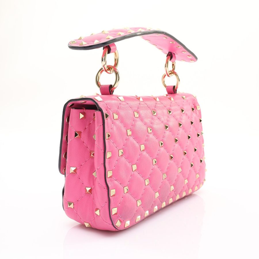 Valentino 范倫鐵諾 Garavani Rockstud Spike 兩用包 粉色 牛皮-1