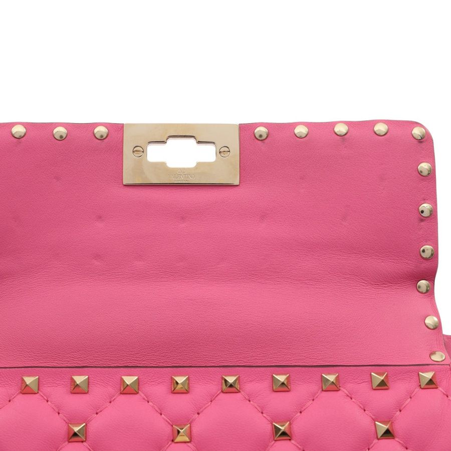 Valentino 范倫鐵諾 Garavani Rockstud Spike 兩用包 粉色 牛皮-13