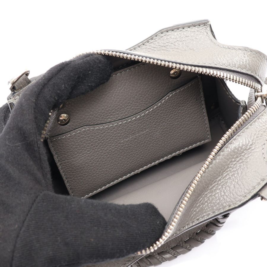 BALENCIAGA 巴黎世家 Neo Classic City 兩用包 灰色 牛皮 638527-2