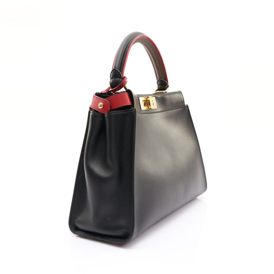 FENDI 芬迪 Peekaboo 兩用包 黑色 牛皮 8BN307 A5AT F14TZ-1