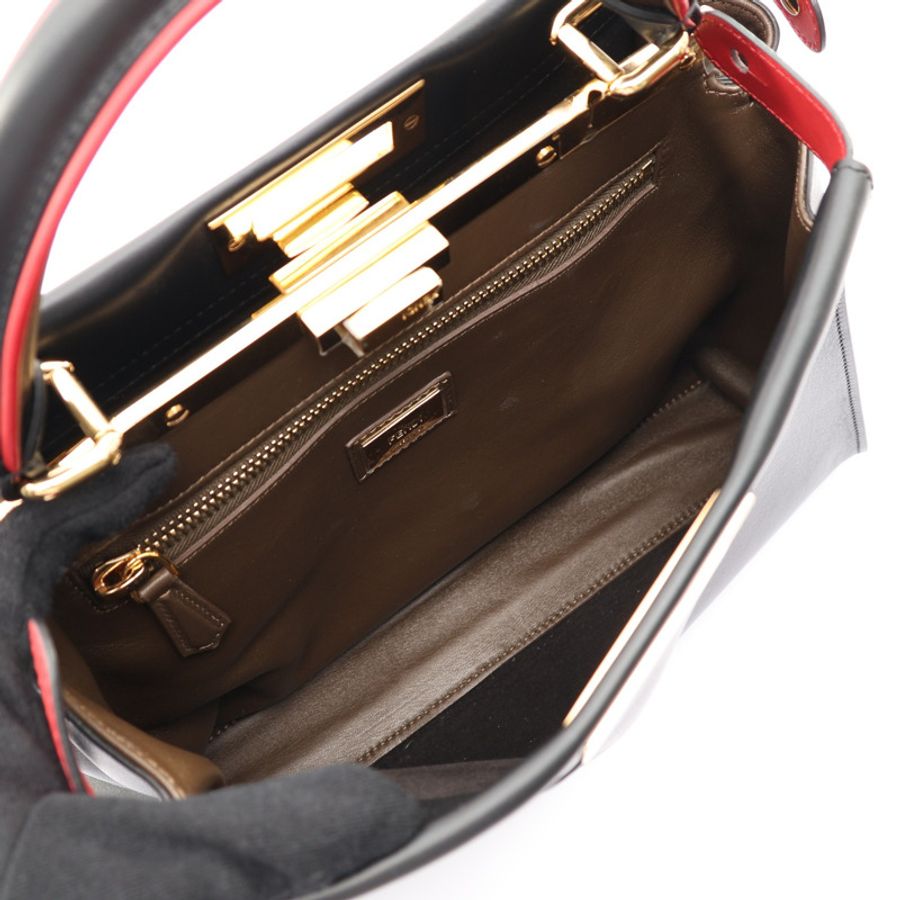 FENDI 芬迪 Peekaboo 兩用包 黑色 牛皮 8BN307 A5AT F14TZ-2