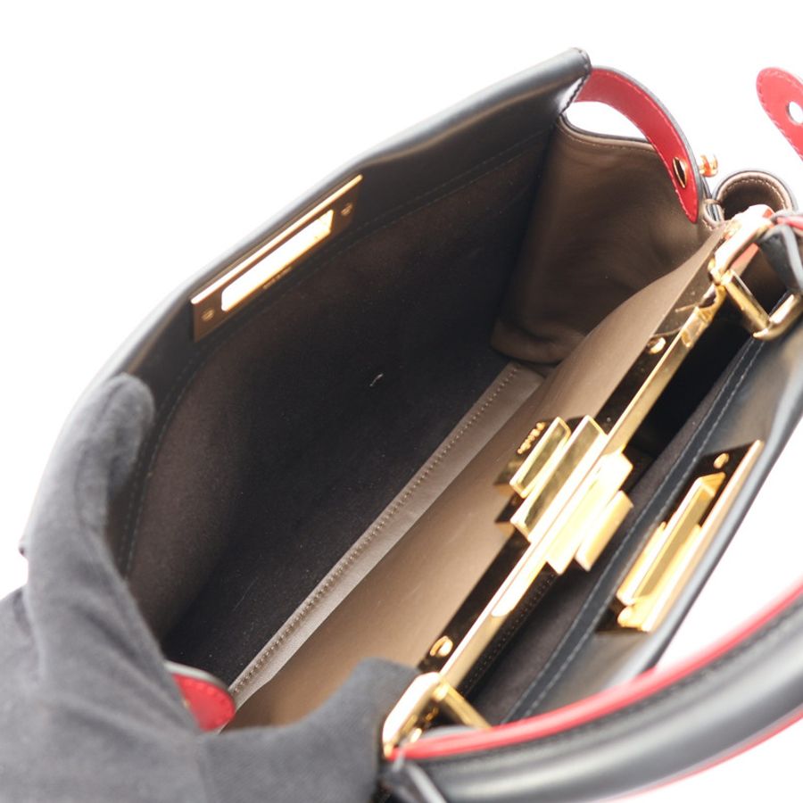 FENDI 芬迪 Peekaboo 兩用包 黑色 牛皮 8BN307 A5AT F14TZ-3