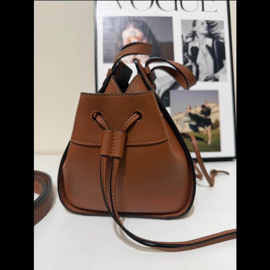 LOEWE羅意威 吊床包mini 棕色 很乾淨 99新✨️-5