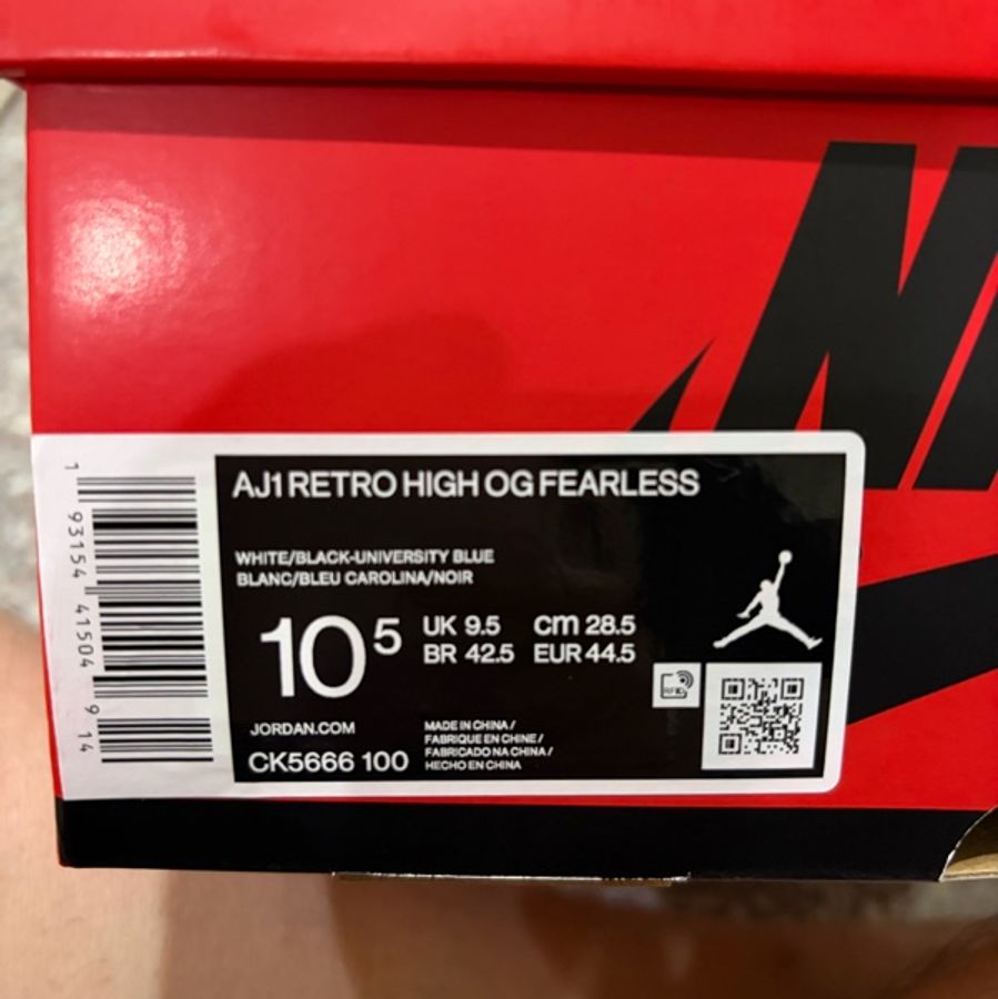 AJ1 Retro High OG Fearless US10.5-8