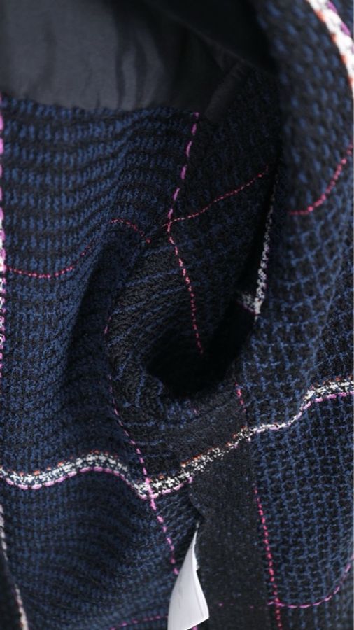 Chanel 07年度假系列秀款深蓝色红白滚边上衣外套-19