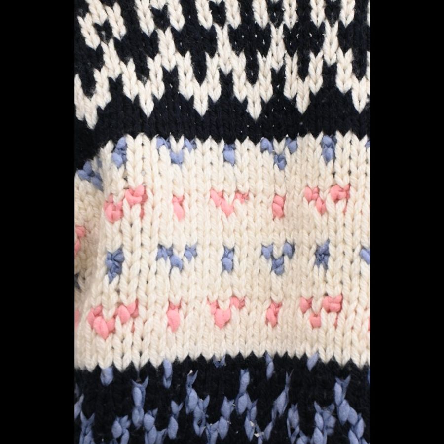 Chanel 16年彩色单扣粗针针织开衫上衣外套-16