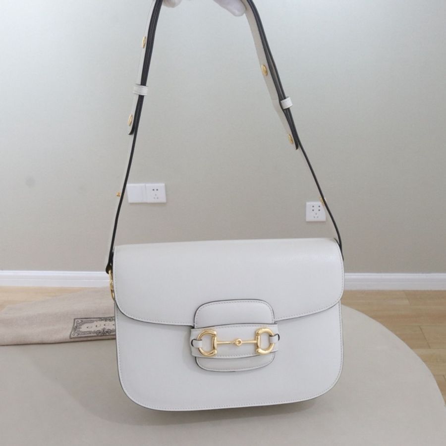 Gucci 古馳 Horsebit 1955中號馬鞍包女包-0