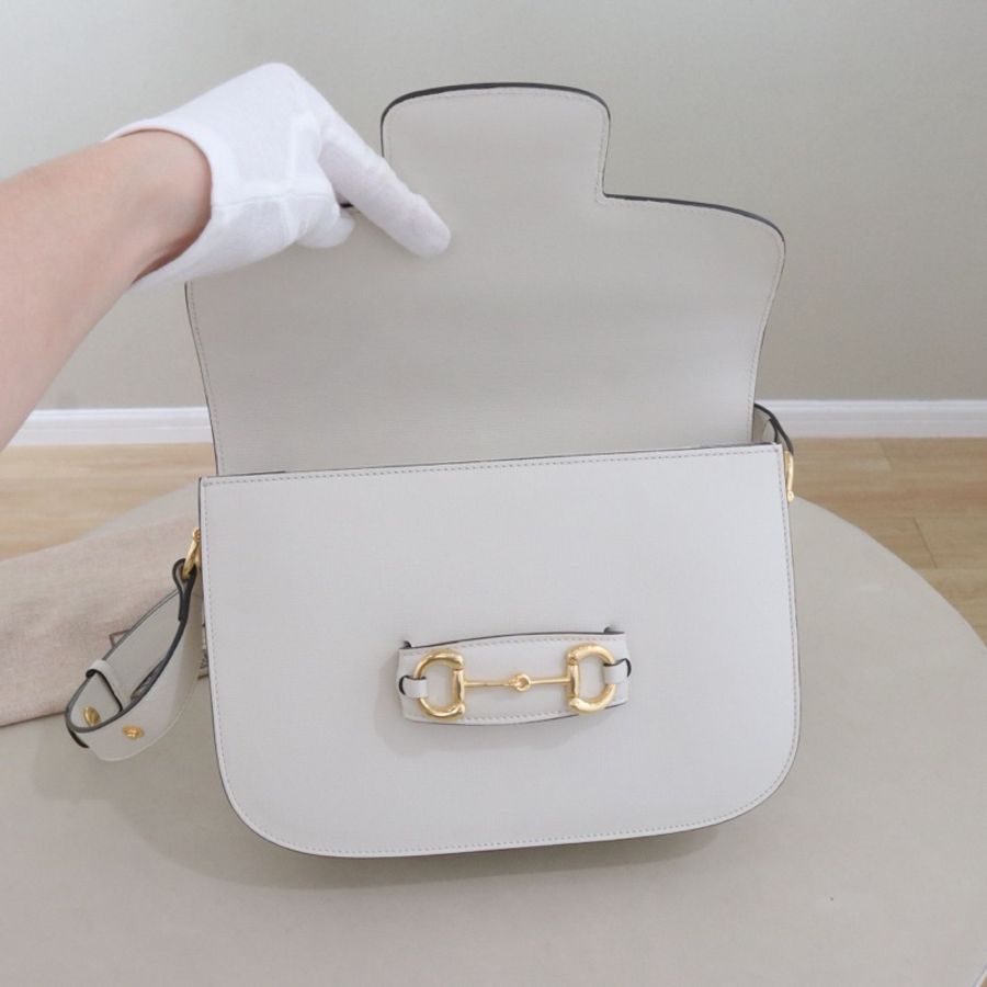 Gucci 古馳 Horsebit 1955中號馬鞍包女包-7