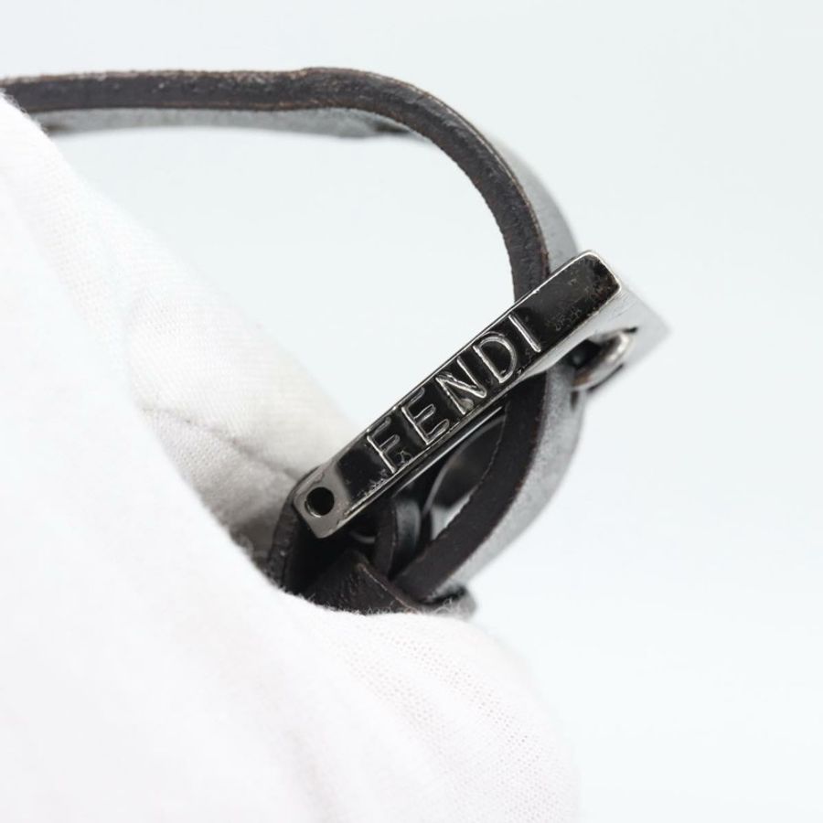 【日本直送】FENDI Zucchino帆布Mamma Baguette包 米色 銀色 8BR004 正品 ep15424V-16