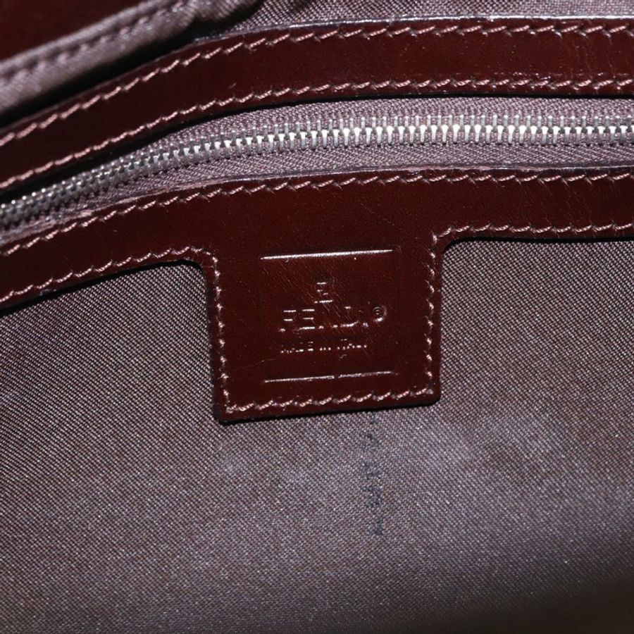 【日本直送】FENDI Zucca帆布Mamma Baguette單肩包 黑色棕色 正品 am12180V-20