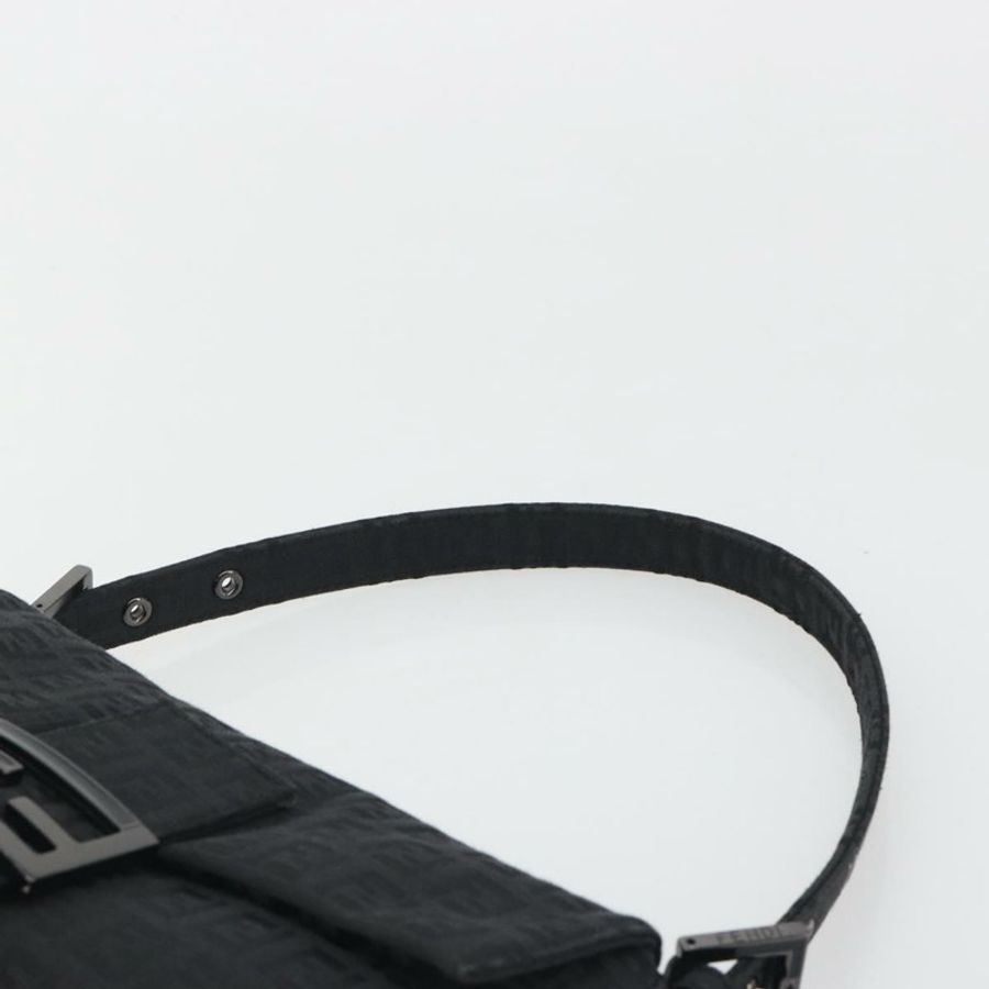 【日本直送】FENDI Zucchino帆布Mamma Baguette單肩包 黑色 8BR000 正品 yk20682SAM-7