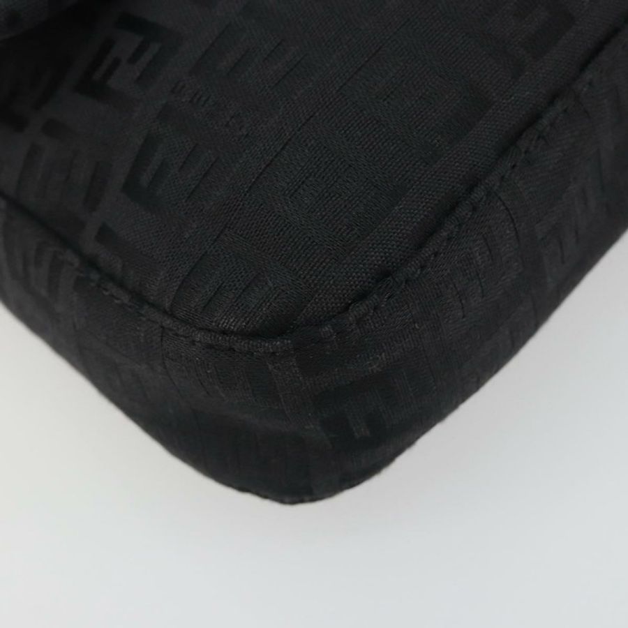 【日本直送】FENDI Zucchino帆布Mamma Baguette單肩包 黑色 8BR000 正品 yk20682SAM-14