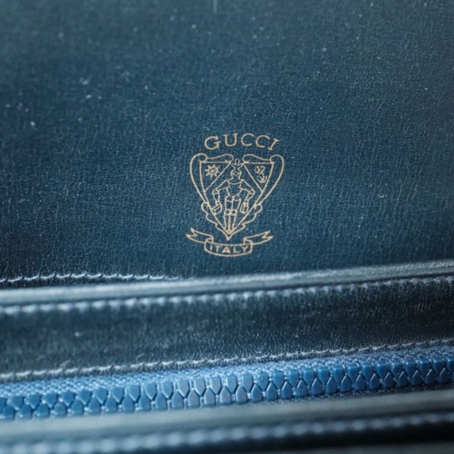 Gucci Vintage 1970s 跨越半世紀珍稀典藏 經典馬銜扣翻蓋單肩包-7